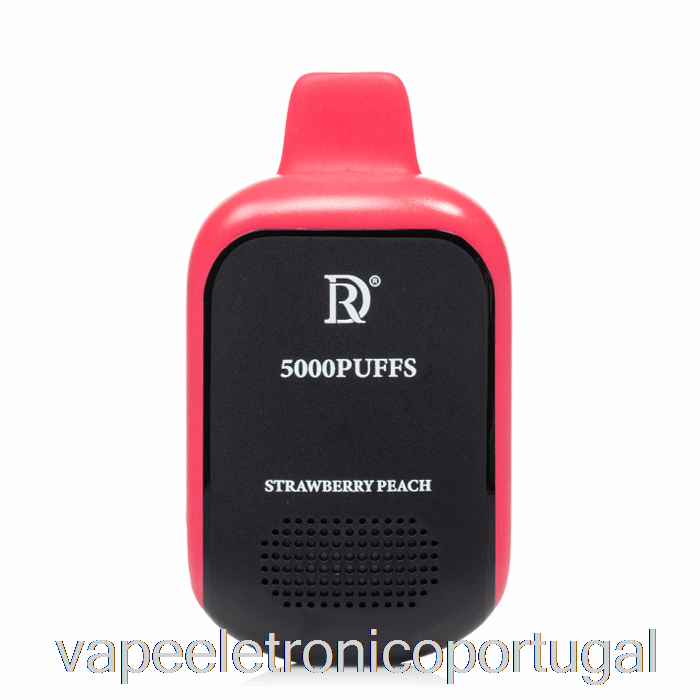 Vape Eletrônico Death Row Qr5000 Descartável Morango Pêssego